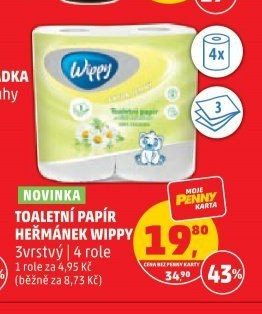 Toaletní papír Heřmánek Wippy 4 role