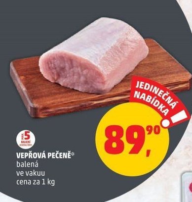 Vepřová pečeně balená ve vakuu