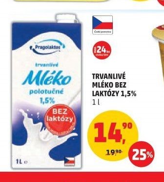 TRVANLIVÉ MLÉKO BEZ LAKTÓZY 1,5%