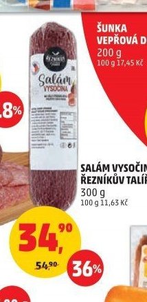 SALÁM VYSOČINA ŘEZNÍKŮV TALÍŘ