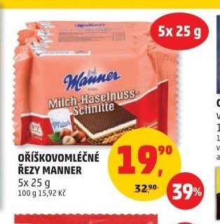OŘÍŠKOVOMLÉČNÉ ŘEZY MANNER