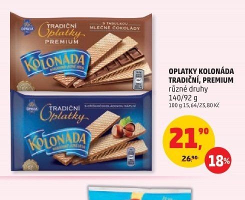 Oplatky Kolonáda
