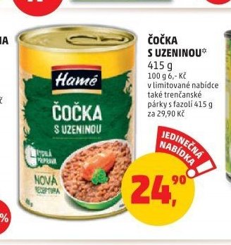 Čočka s uzeninou