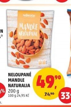 Neloupané mandle Naturalia