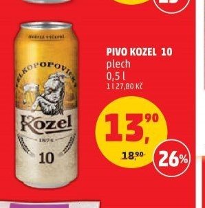 Pivo Kozel 10