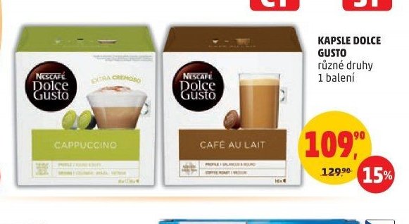 KAPSLE DOLCE GUSTO různé druhy 1 balení