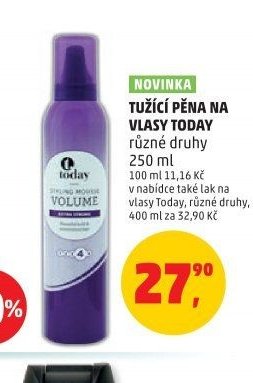 TUŽÍCÍ PĚNA NA VLASY TODAY