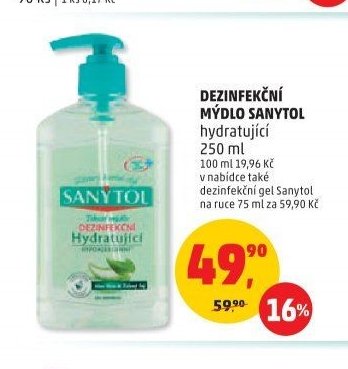 DEZINFEKČNÍ MÝDLO SANYTOL