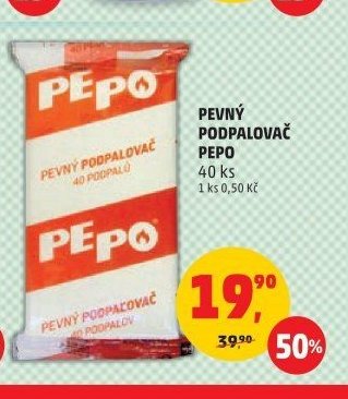 PEVNÝ PODPALOVAČ PEPO