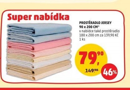 Prostěradlo jersey