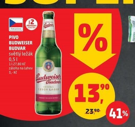 PIVO BUDWEISER BUDVAR