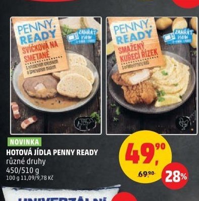 HOTOVÁ JÍDLA PENNY READY