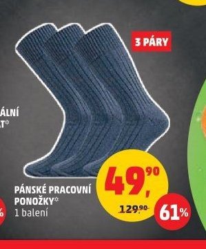 PÁNSKÉ PRACOVNÍ PONOŽKY