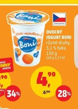 OVOCNÝ JOGURT BONI 150 g