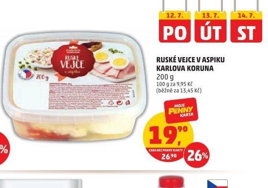 Ruské vejce v aspiku Karlova Koruna