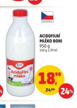 Acidofilní mléko Boni
