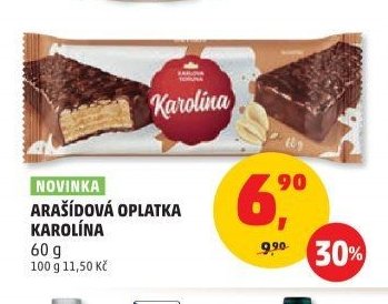 Arašídová oplatka Karolína