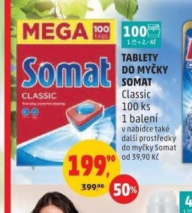 Tablety do myčky SOMAT Classic 100 ks