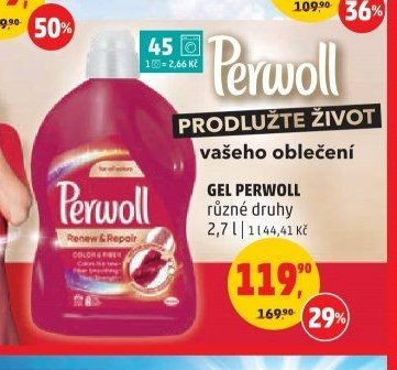 Gel PERWOLL různé druhy 2,7 l