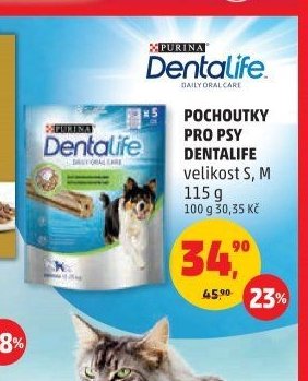 Pochoutky pro psy DENTALIFE velikost S, M 115 g