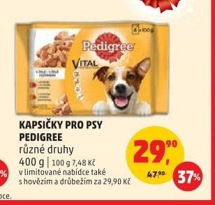 Kapsičky pro psy PEDIGREE různé druhy 400 g