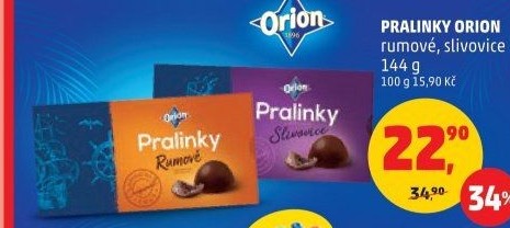 Bonboniéra Pralinky rumové Orion