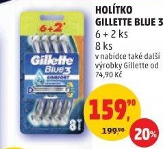 Jednorázová holítka pánská Gillette Blue 3