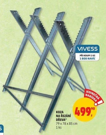 Kovová koza na řezání dřeva