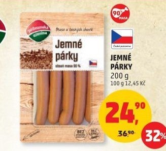 Párky jemné Příbramská uzenina