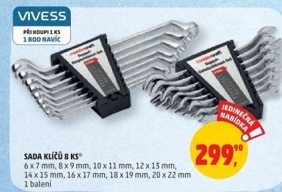 Sada oboustranných klíčů