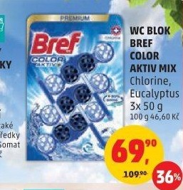 WC blok tuhý Color Aktiv Bref