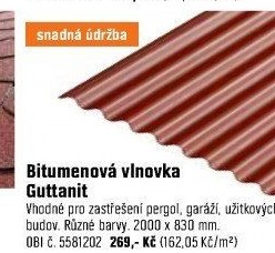 VlnovkabitumenGuttanit K11,červená