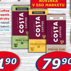Kapsle kávové Nespresso Costa Coffee