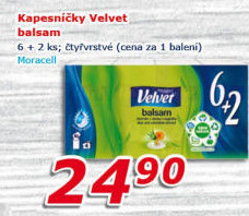 Papírové kapesníčky 4vrstvé Velvet