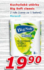 Utěrky kuchyňské 2vrstvé Classic Big Soft