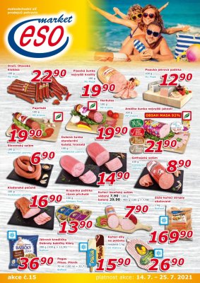 akční leták ESO MARKET 14.7.2021-25.7.2021