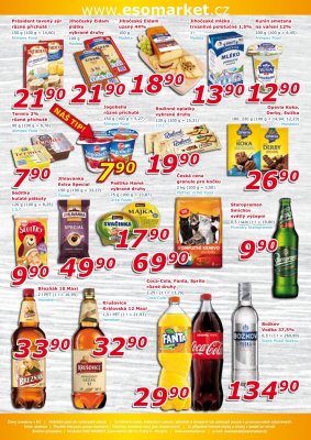 akční leták ESO MARKET 14.7.2021-25.7.2021