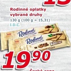 Oplatky Rodinné Sedita