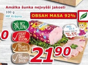 Šunka Amálka nejvyšší jakosti Krásno