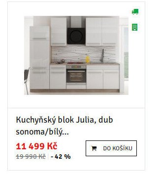 Kuchyňský blok Julia, dub sonoma/bílý... - ASKO akcniletaky.com