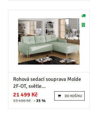 Rohová sedací souprava Molde 2F-OT, světle... - ASKO akcniletaky.com