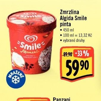 Zmrzlina Algida Smile