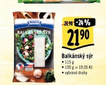 Balkánský sýr Madeta
