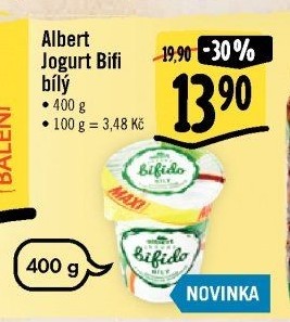Bilý jogurt Bifido Albert