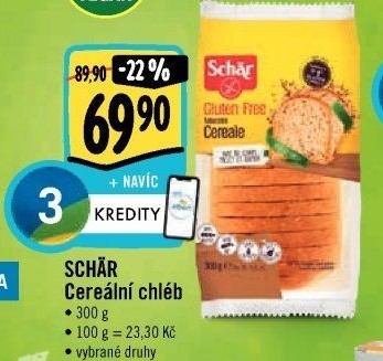 Chléb bez lepku cereální Schär