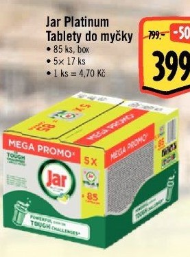 Kapsle do myčky Platinum Jar