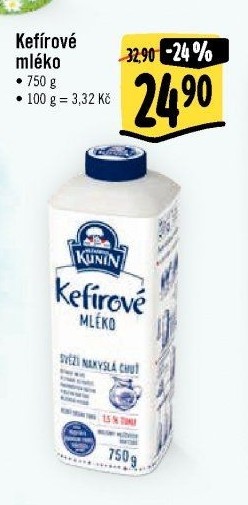 Kefírové mléko Kunín