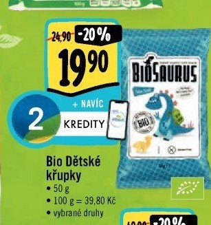 Křupky kukuřičné bez lepku Biosaurus