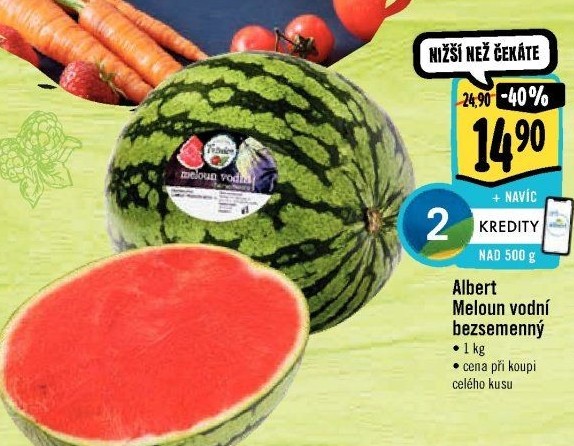 Meloun vodní bezsemenný Albert