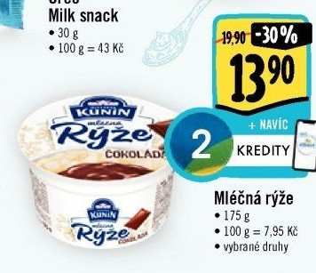 Mléčná rýže Kunín